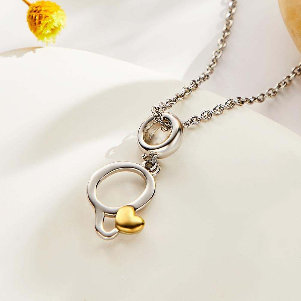 Fashion Letter Necklace Creative Pendant Exquisite Gift - 