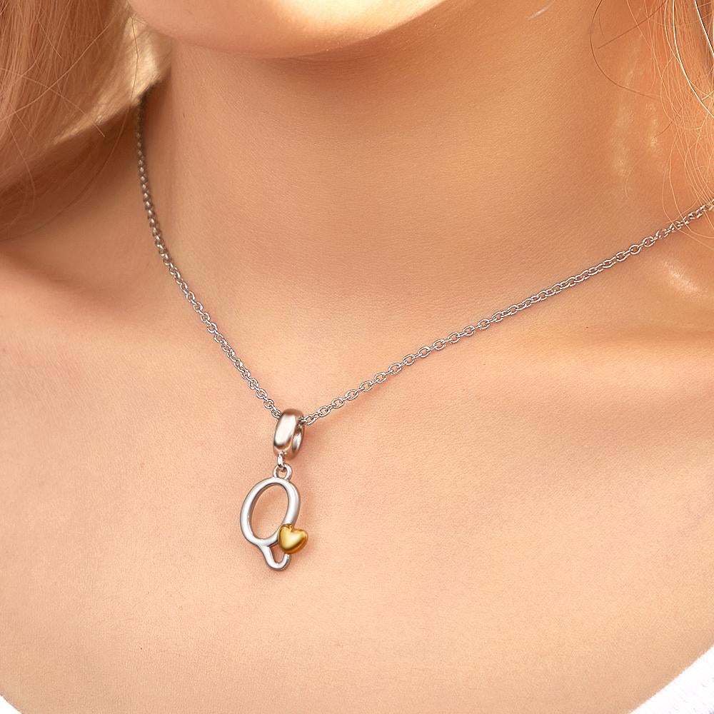 Fashion Letter Necklace Creative Pendant Exquisite Gift -