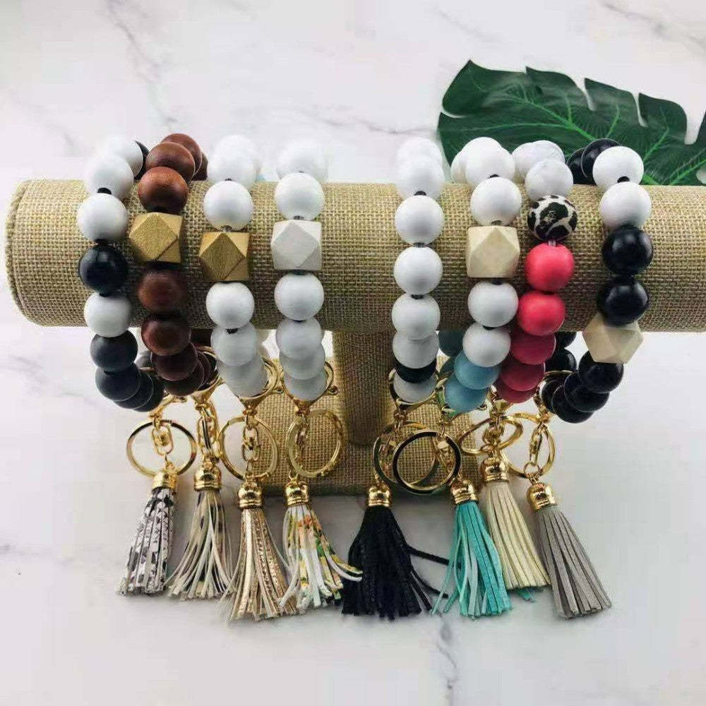 Silicone Key Ring Bracelets Wristlet Keychain for Women - soufeelus