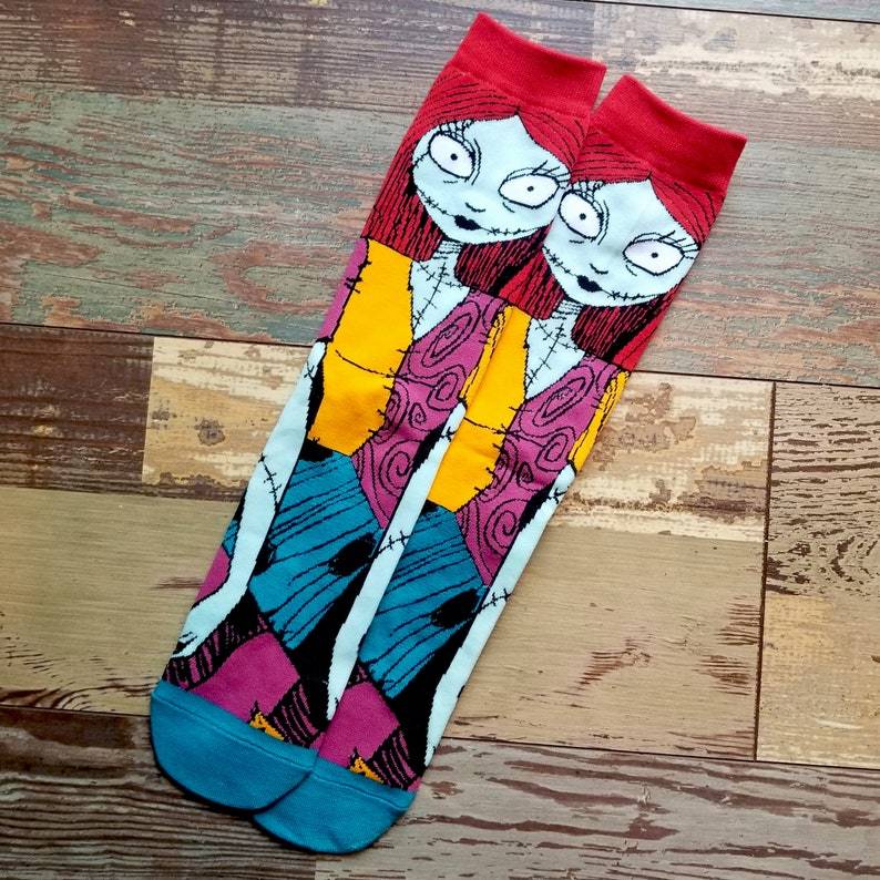The Nightmare Before Christmas Sally Character Socks High Top Polyester Socks