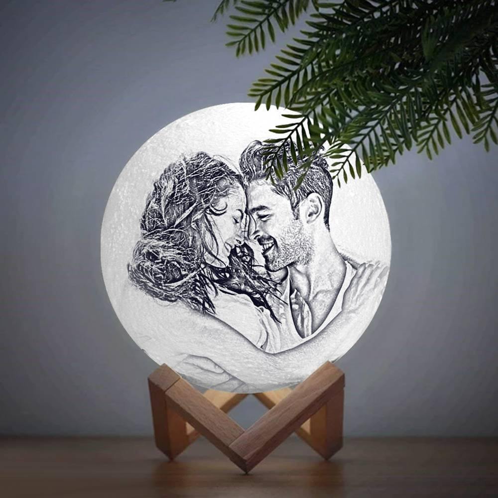 Photo Moon Lamp, Custom 3D Photo Light - Remote Control 16 Colors - soufeelus