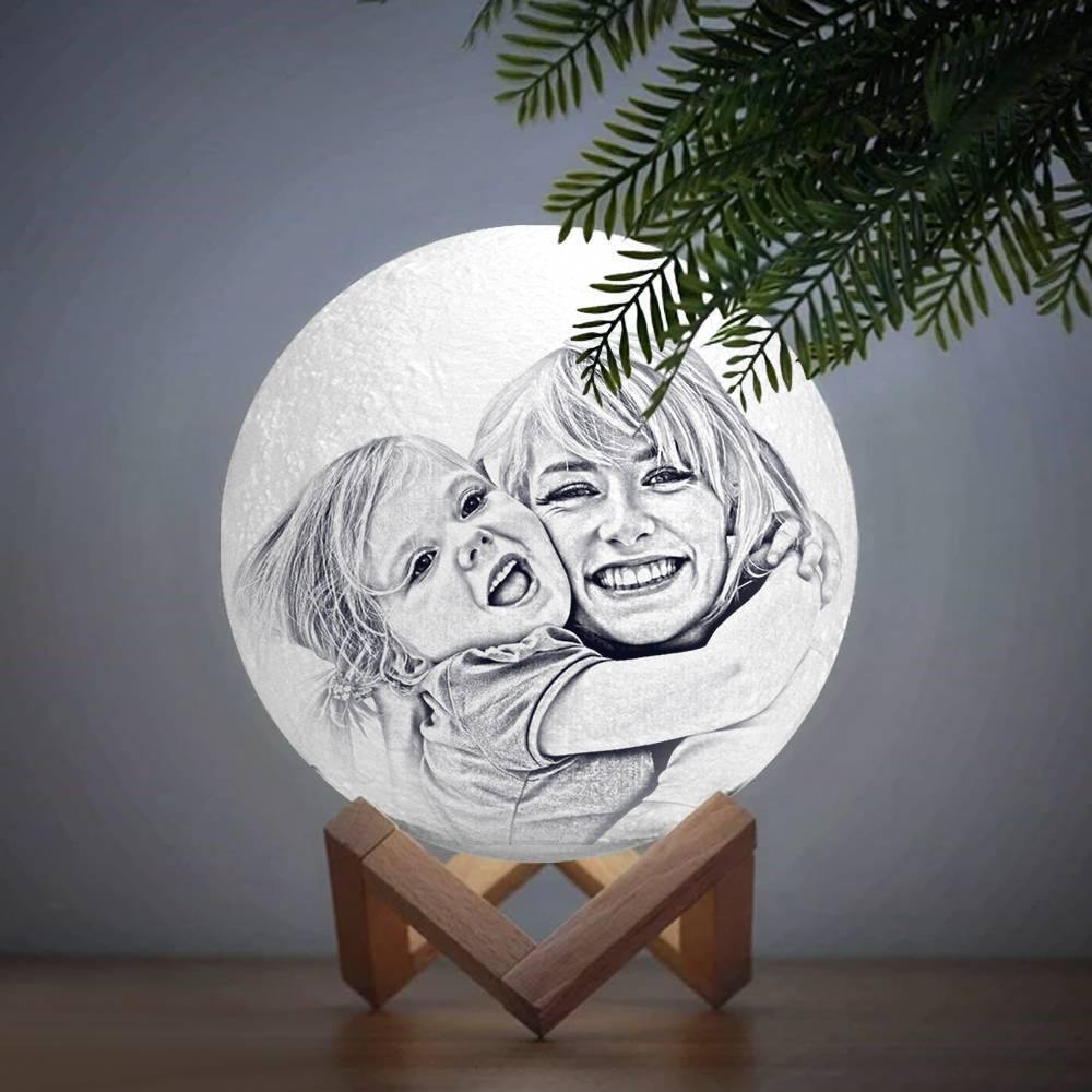 Photo Moon Lamp, Custom 3D Photo Light, Keepsake Gift - Remote Control Sixteen Colors(10-20cm) - soufeelus