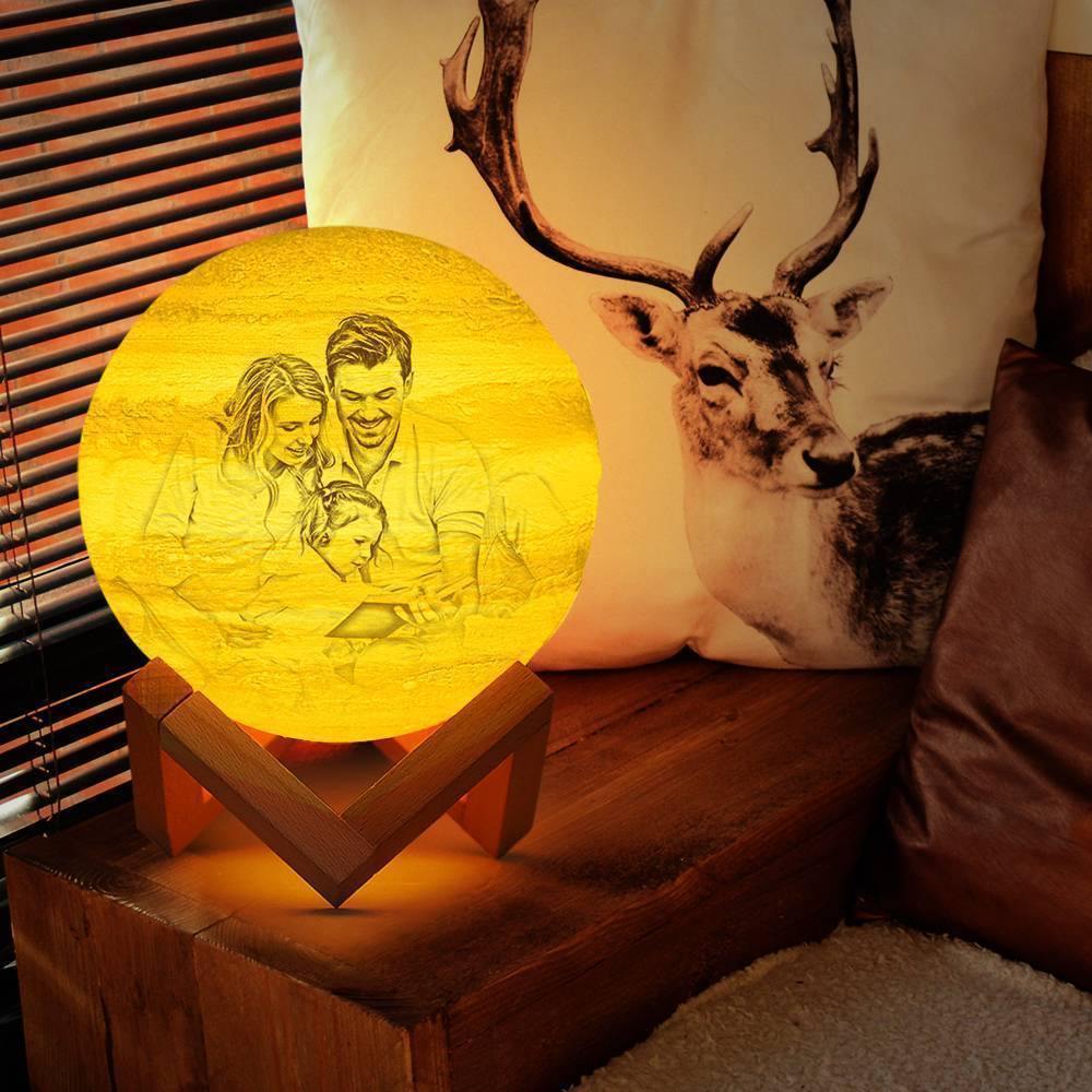 Photo Engraved 3D Printing Jupiter Light, Lamp Jupiter - Tap Three Colors (10-20cm) - soufeelus