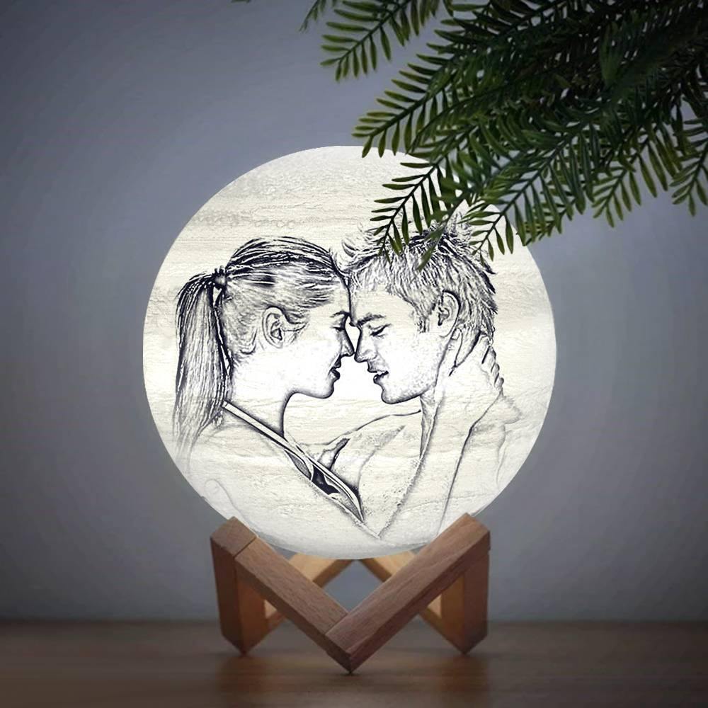 Photo Engraved 3D Printing Jupiter Light, Lamp Jupiter - Remote Control Sixteen Colors (10-20cm) - soufeelus