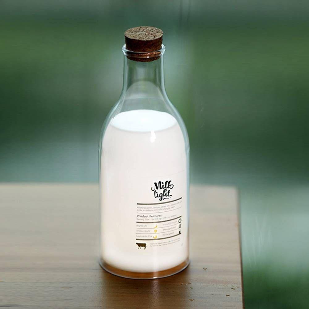 Custom Photo Milk Bottle Night Light - soufeelus