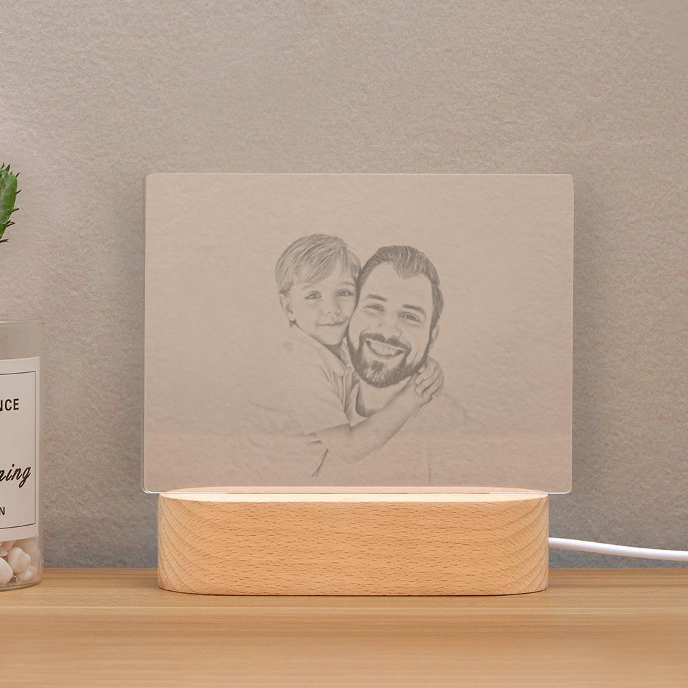 Personalised Photo Night Light Father Theme - soufeelus