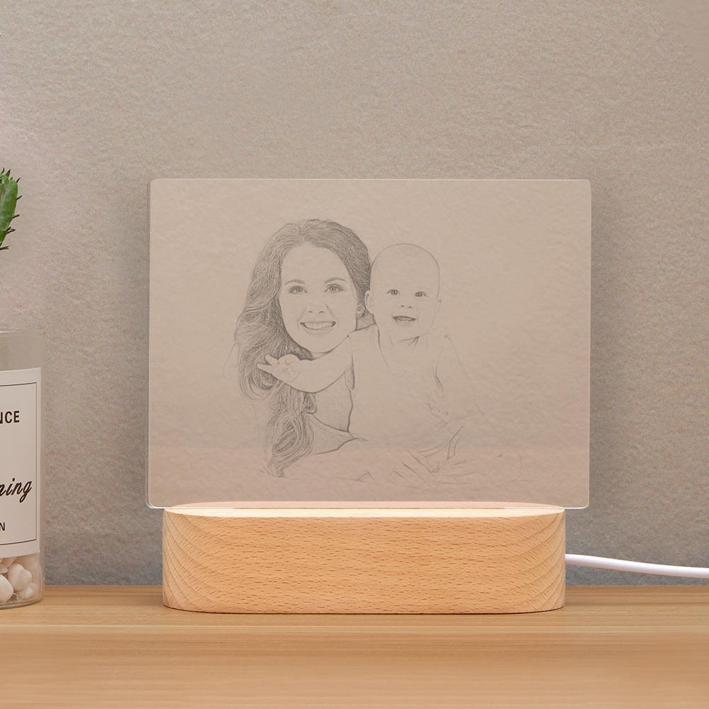 Personalised Photo Night Light Mother Theme - soufeelus