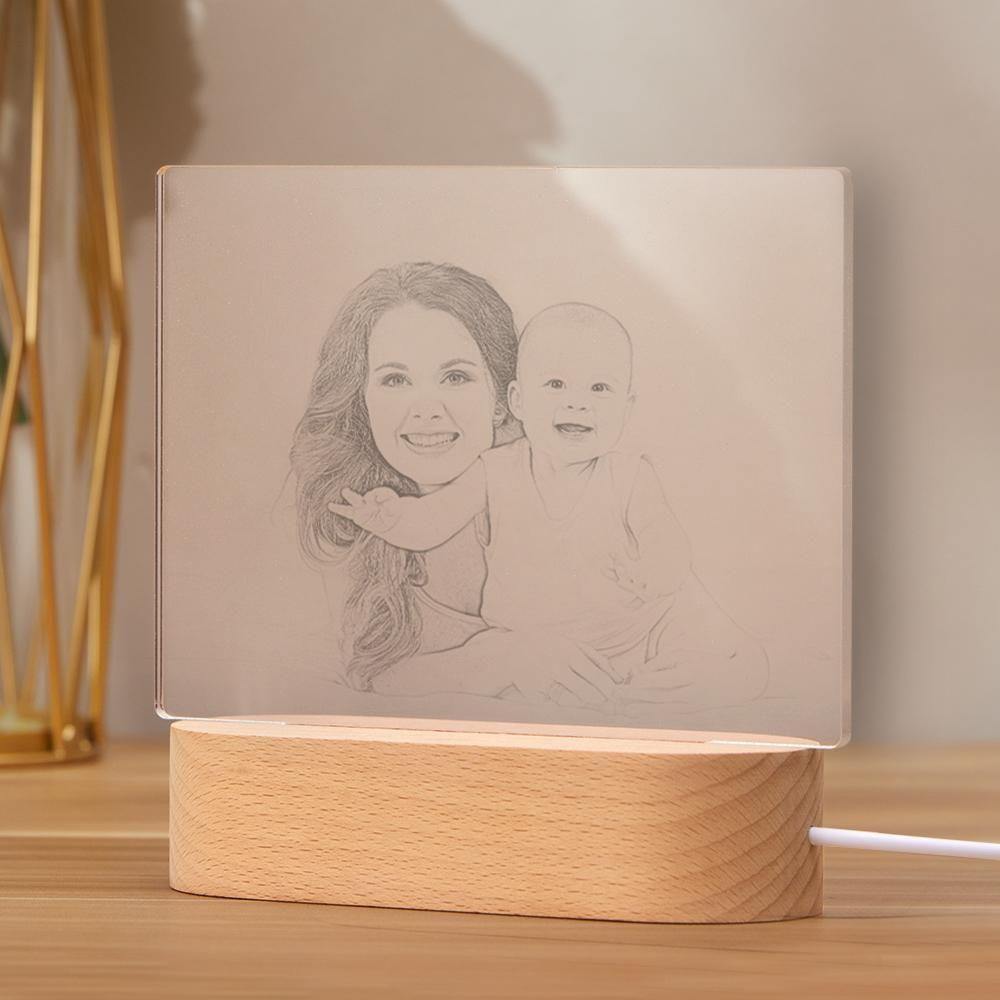 Personalised Photo Night Light Mother Theme - soufeelus