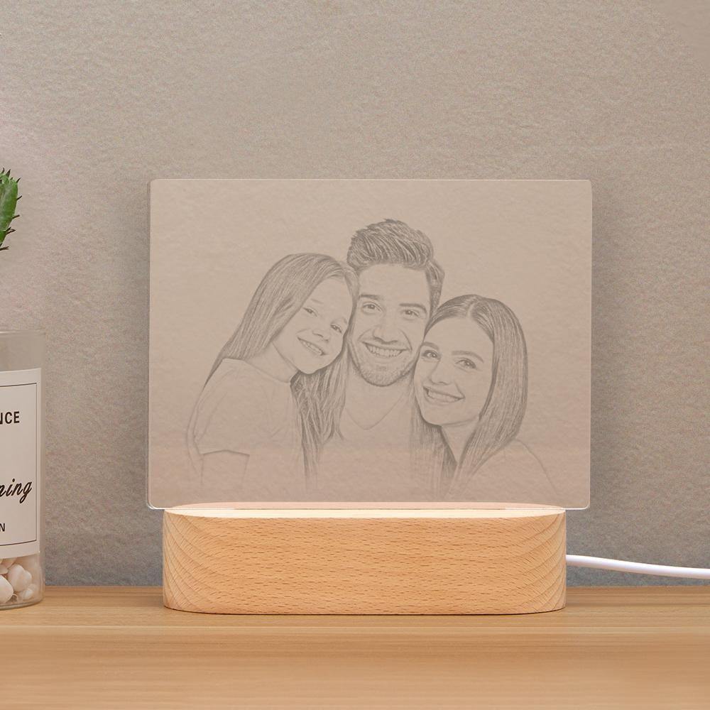 Personalised Photo Night Light Family Theme - soufeelus