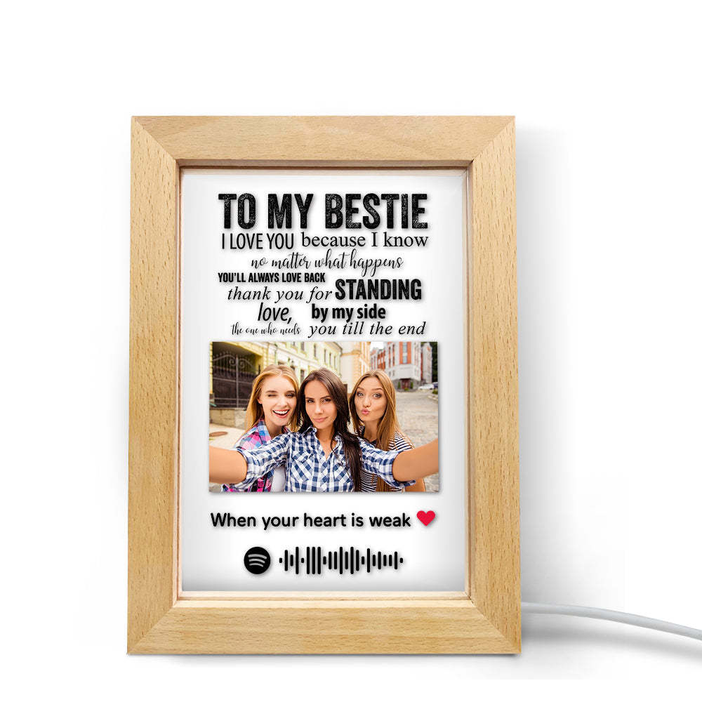 Custom Scannable Spotify Code Music Art Picture Frame Nignt Light Gift for Friends -