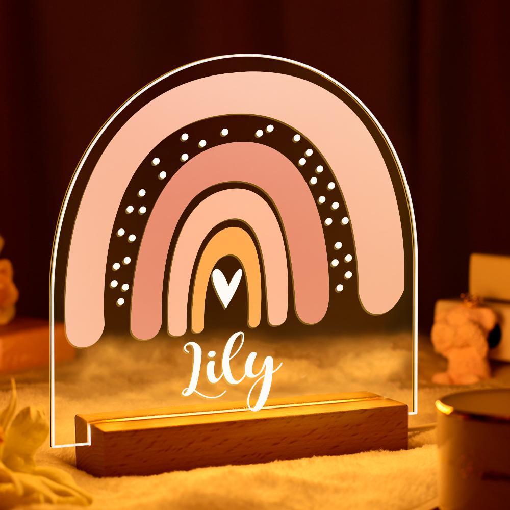 Custom Kid Night Light with Name Bedroom Baby Gift