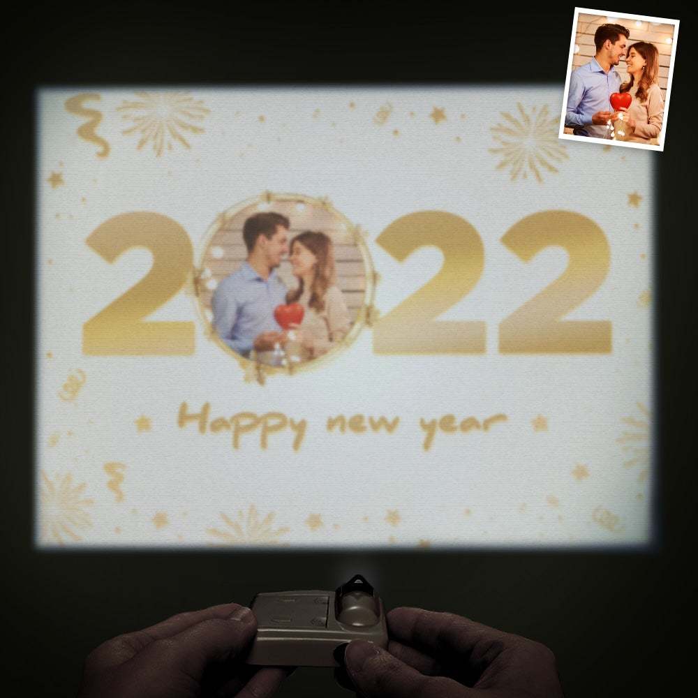 Custom Photo Projector Lamp New Year Home Party Decor Atmosphere Light - 