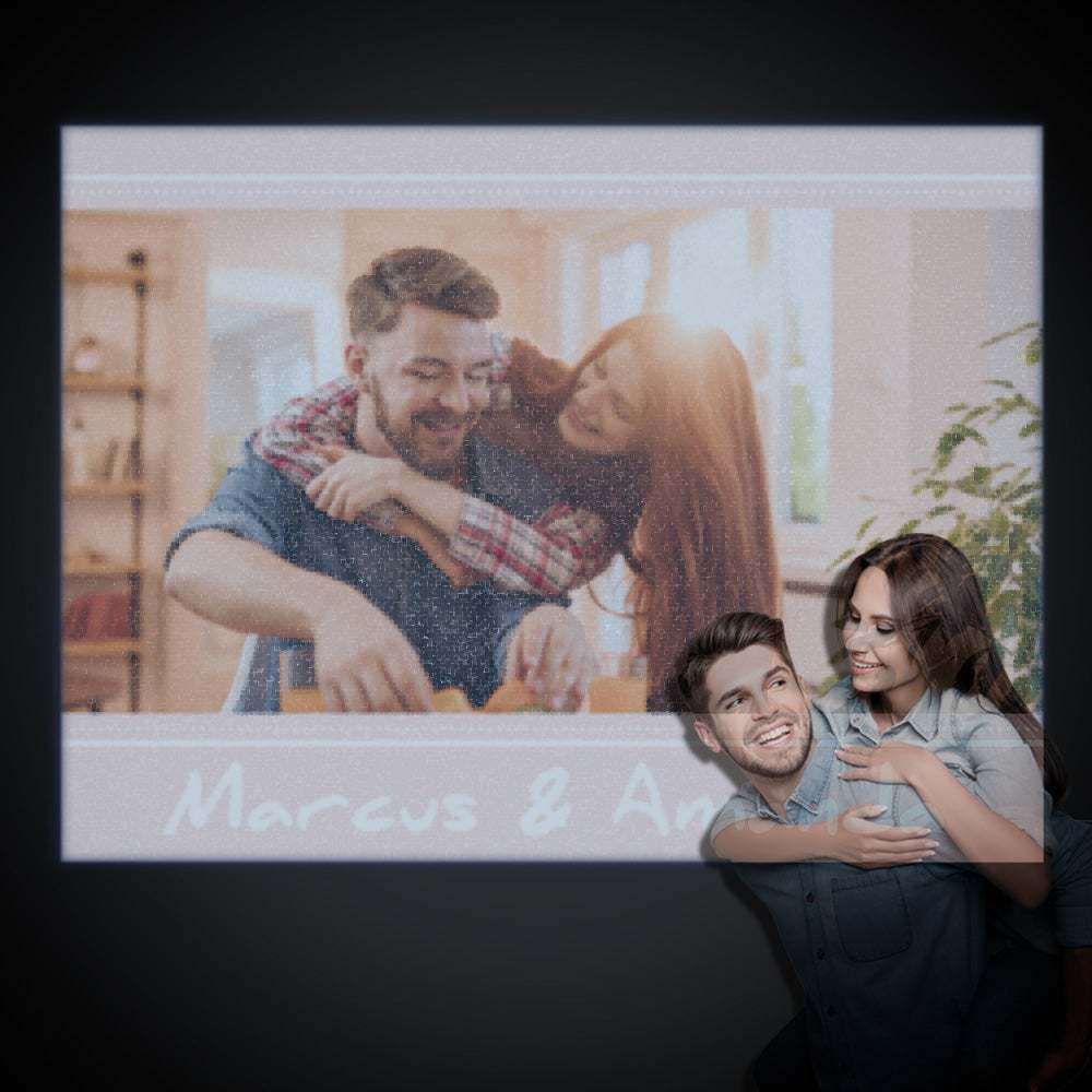 Custom Name Photo Projector Lamp Creative Home Party Decor Atmosphere Light - 