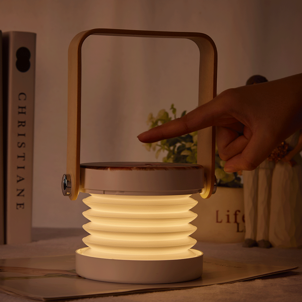 Custom Photo Night Light Portable Retractable Folding Lantern - 