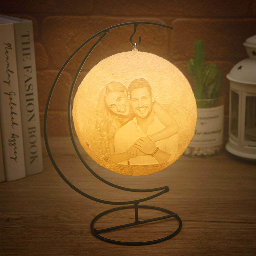 Custom Photo Suspension Bracket Lunar Lamp Night Light - soufeelus