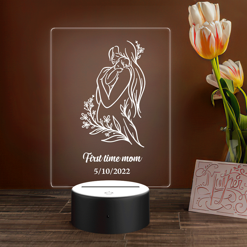 Mother's Day Gift Custom Name Acrylic Lamp - 