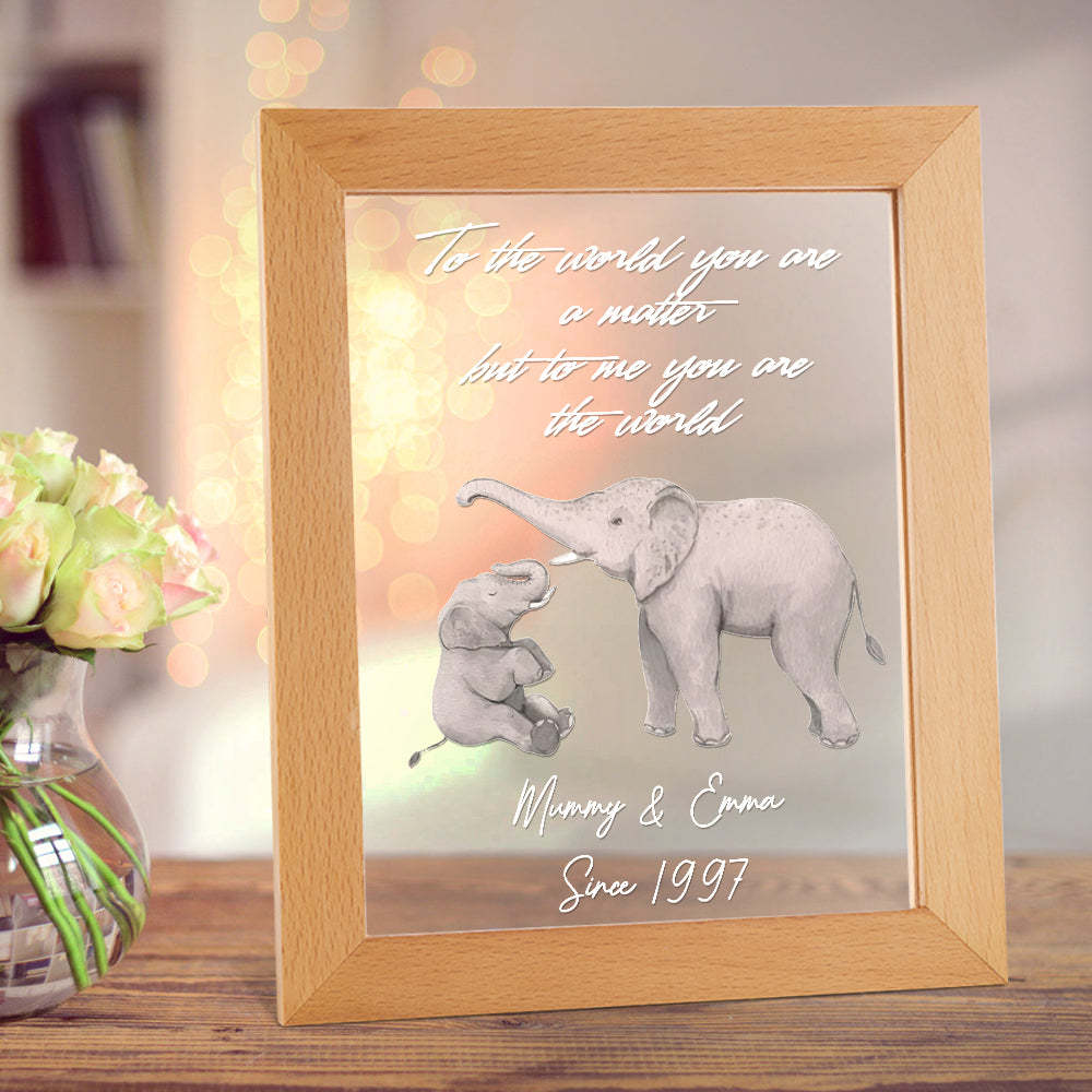 Custom Name Acrylic Lovely Night Lamp Gift for Mom -