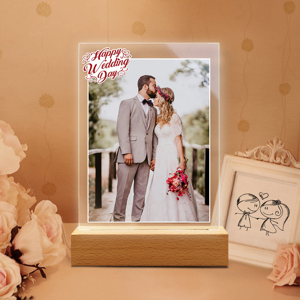 Personalized Photo Lamp Custom 3D Lamp Gift Birthday Gift Table Lamp Gift for Couple Led Night Lamp - 