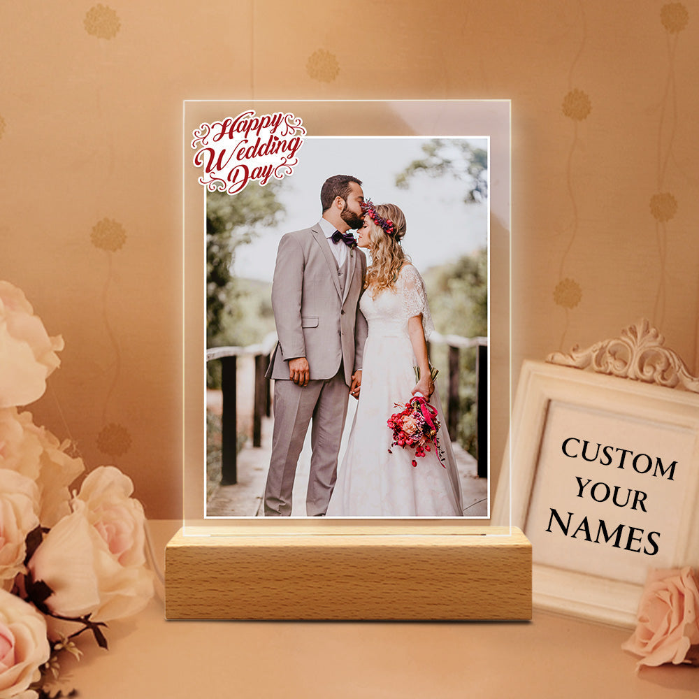 Personalized Photo Lamp Custom 3D Lamp Gift Birthday Gift Table Lamp Gift for Couple Led Night Lamp - 
