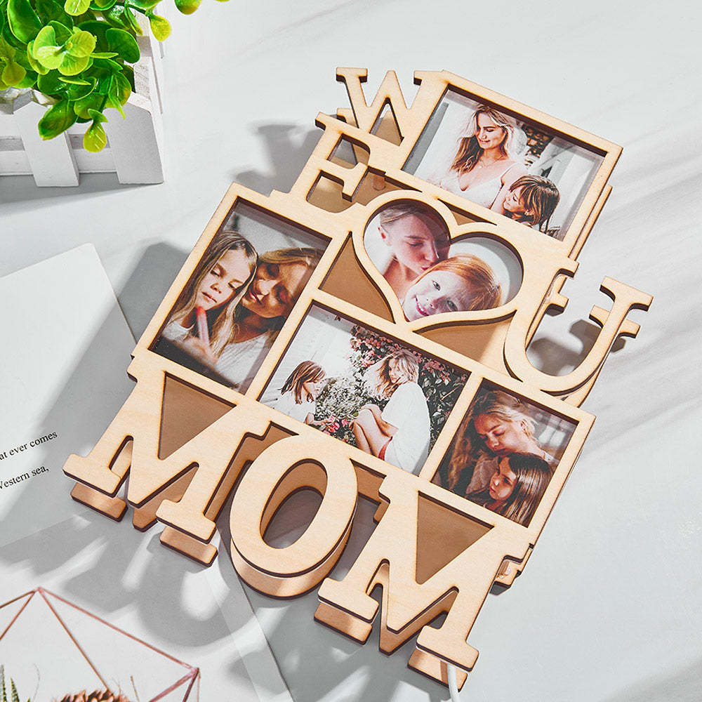Custom Photo Night Light We Love You Creative Gifts for Mom - soufeelus