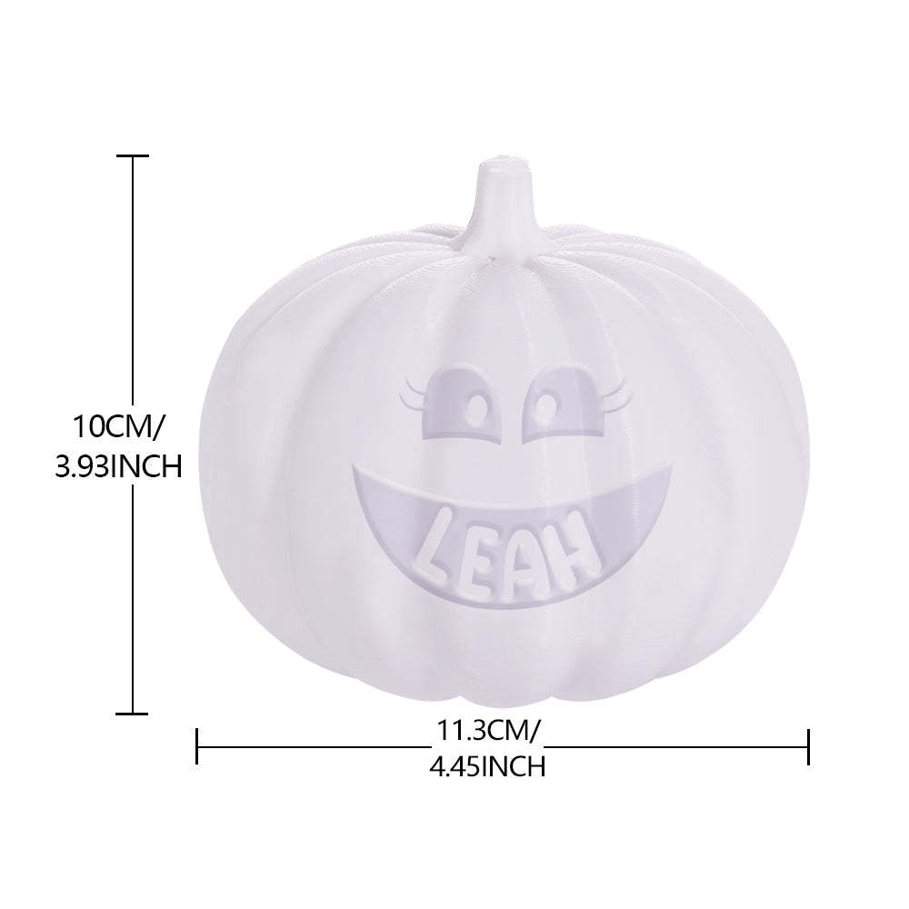 Personalized Halloween Pumpkin Light Custom Lashes Light Custom Light Up Jack-o-lantern Halloween Decor - soufeelus