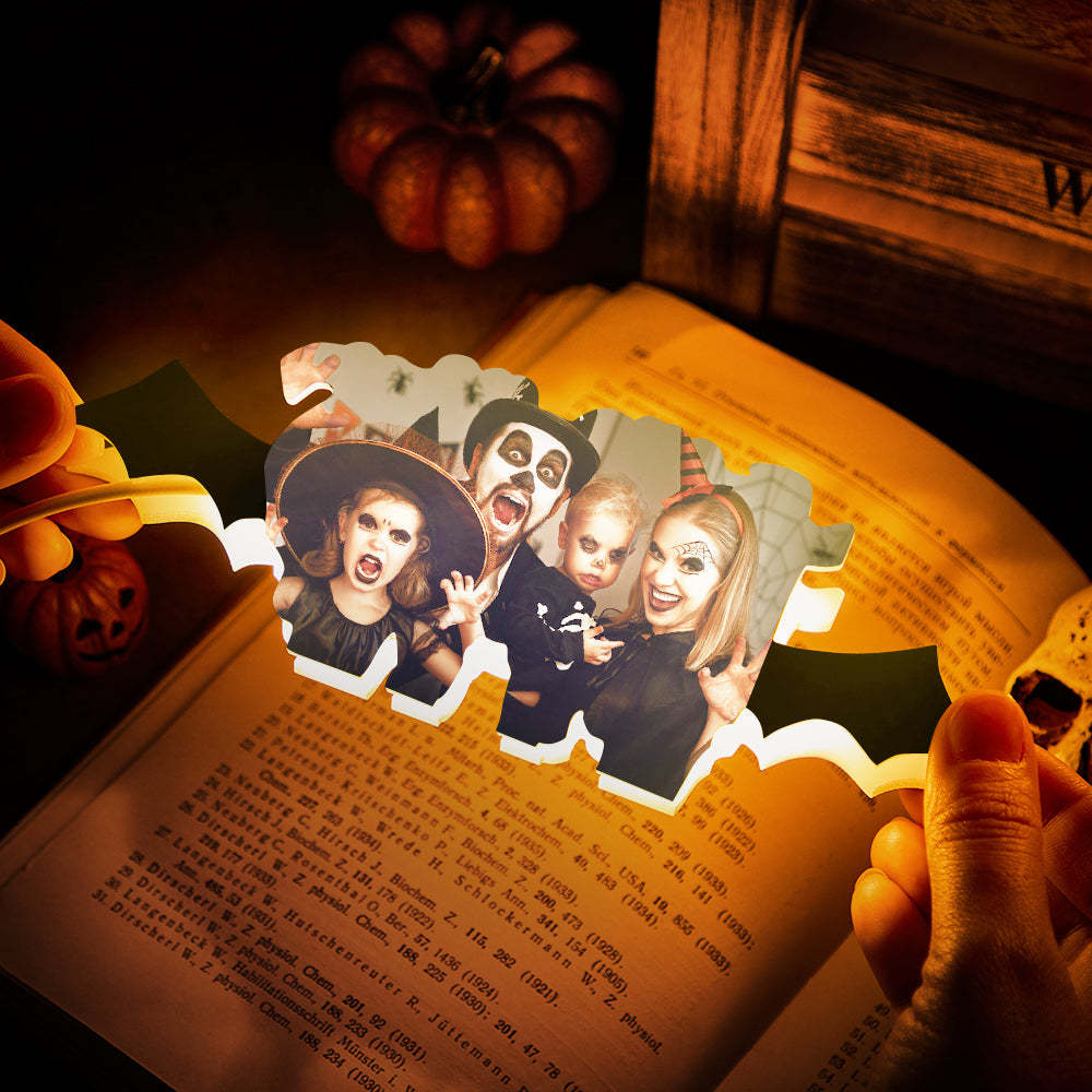 Custom Photo Night Light Personalized Halloween Acrylic Lamp Creative Gift - soufeelus