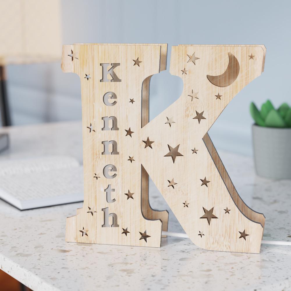 Custom Engraved Night Light Letter Home Name Commemorative Gifts