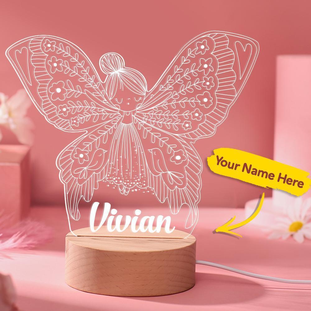 Personalized Night Light Nursery Lamp For Baby Girl Nursery Decor First birthday Gift From Mom And Dad Night Lights Kids Table Lamp