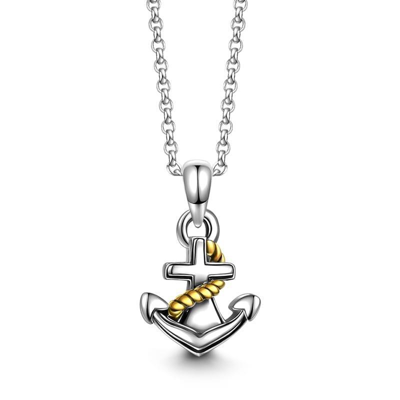 Anchor Necklace 14k Gold Plated - soufeelus