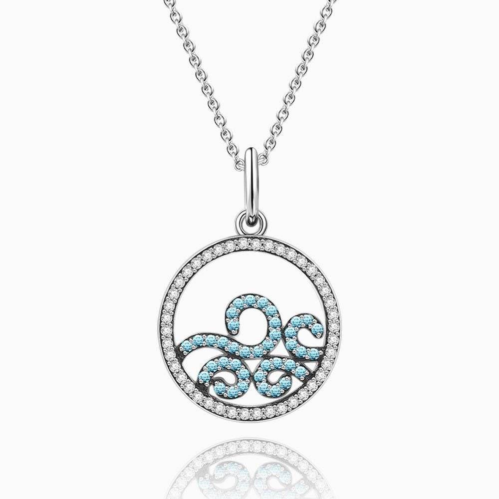 Sea Wave Necklace Silver - soufeelus