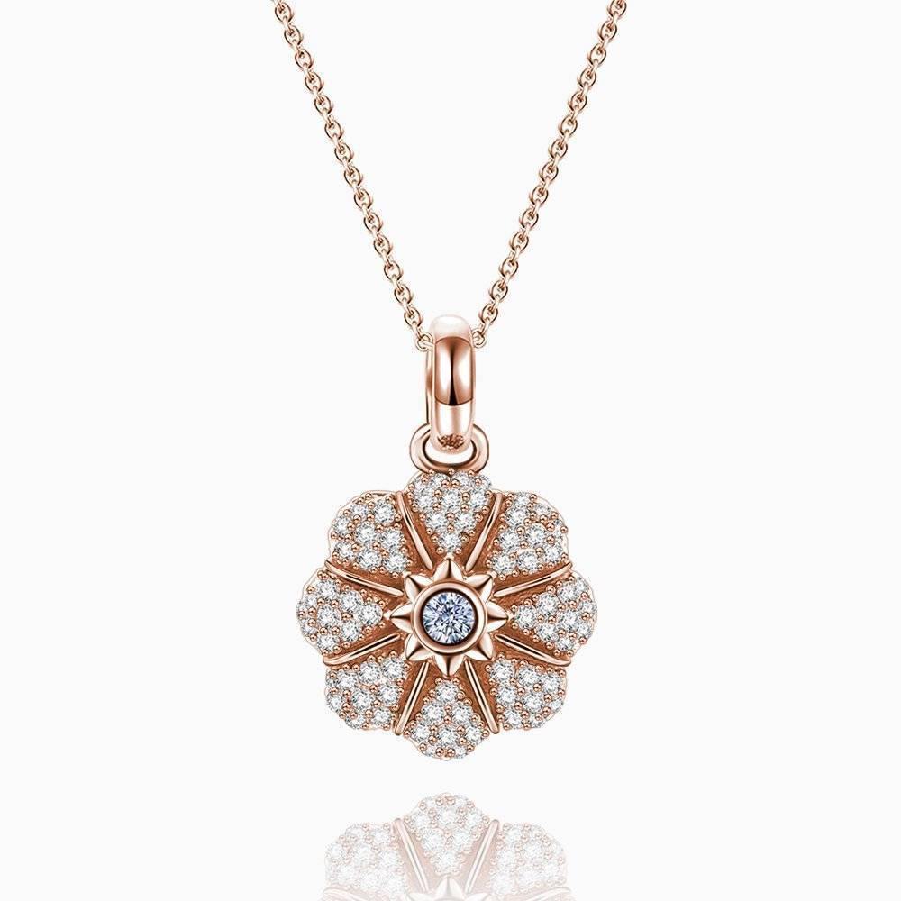Pumpkin Necklace Rose Gold Plated Silver - soufeelus