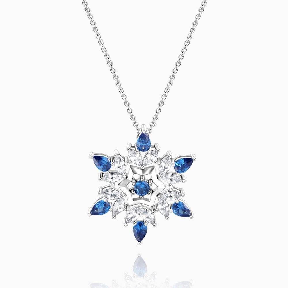 Snowflake Necklace - Small Silver - soufeelus