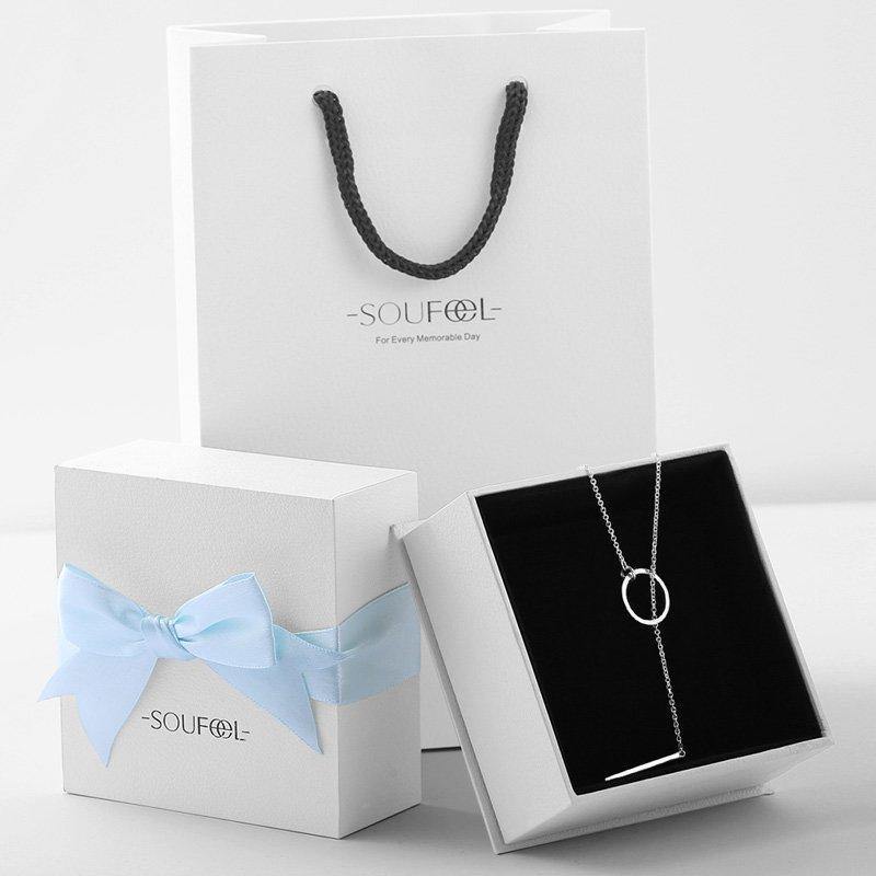 Love You Forever Necklace Silver - soufeelus
