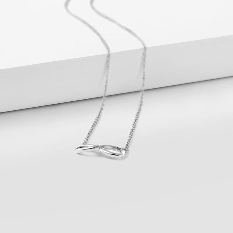 Infinity Love Necklace with Soufeel Crystal Silver - soufeelus