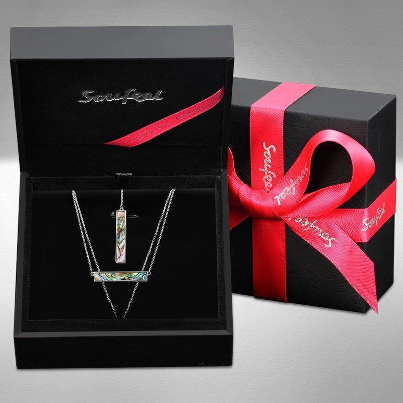 Fashion Geometry Necklace Silver - soufeelus
