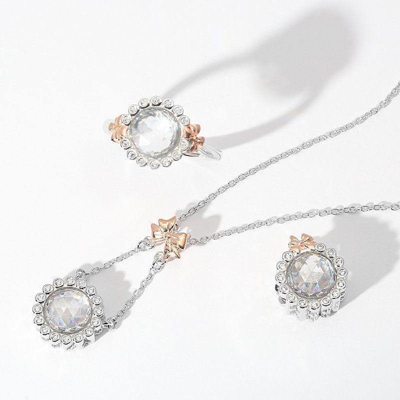 Quiet State of Mind Necklace Rose Gold Plated Silver - soufeelus