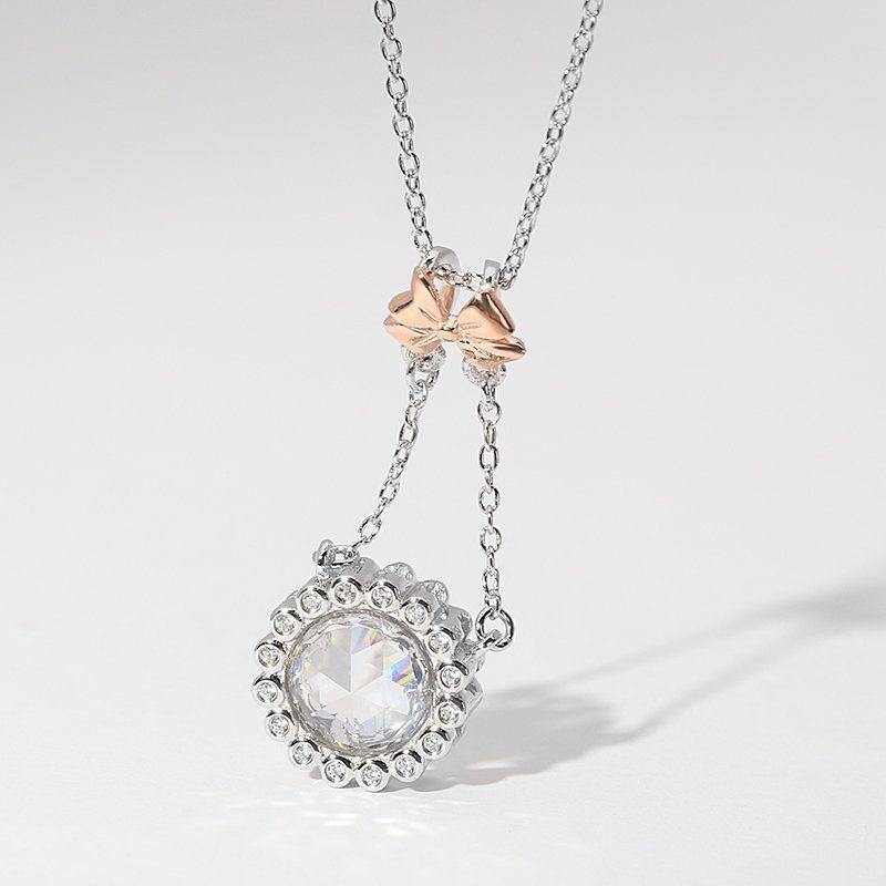 Quiet State of Mind Necklace Rose Gold Plated Silver - soufeelus