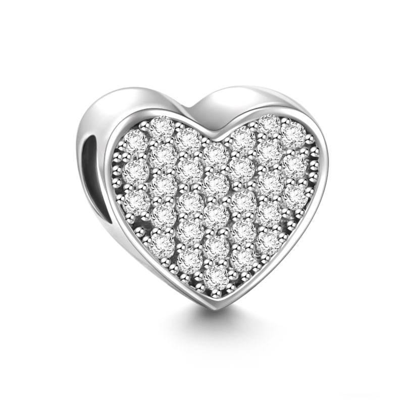 Forever Friends Heart Charm Silver - soufeelus