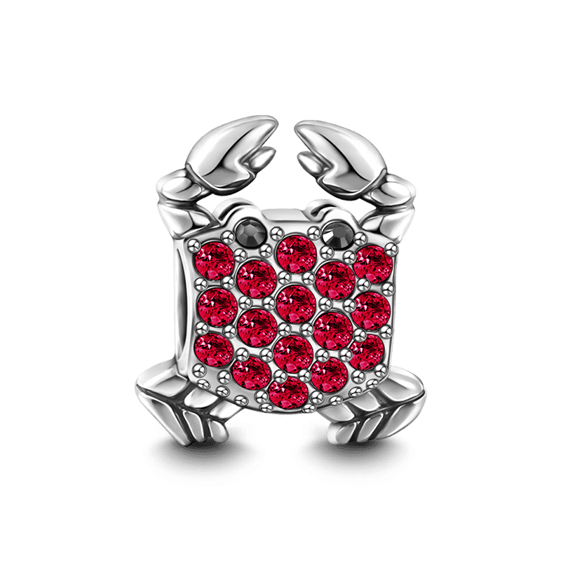 Pink Red Crab Charm - soufeelus