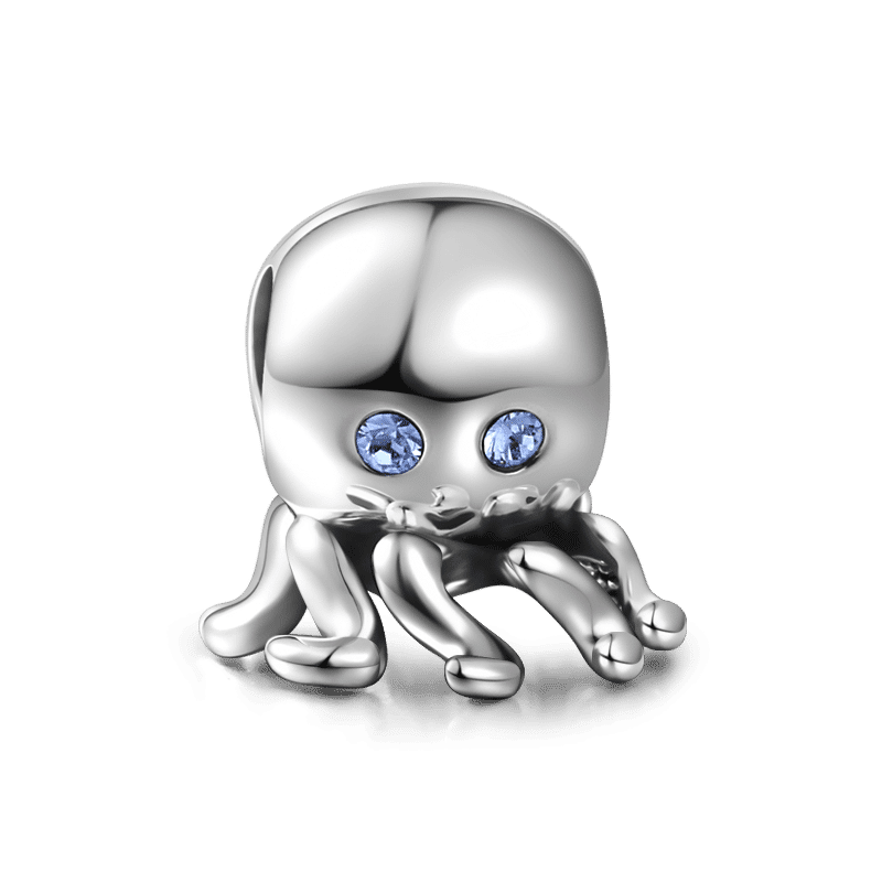 Cute Octopus Charm Silver - soufeelus