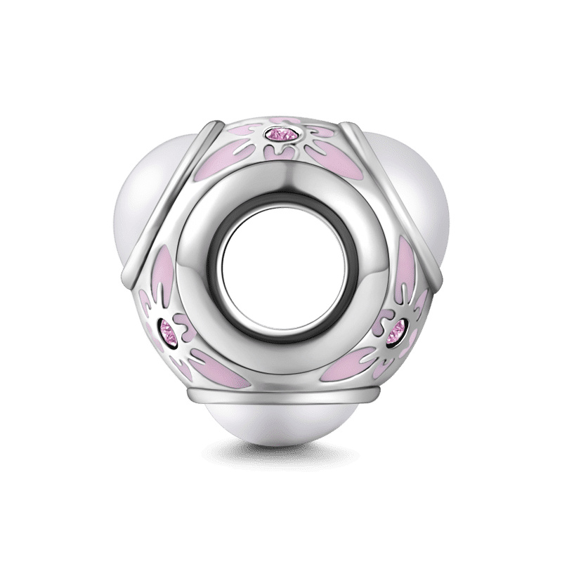 Pink Pearl Flower Charm - soufeelus