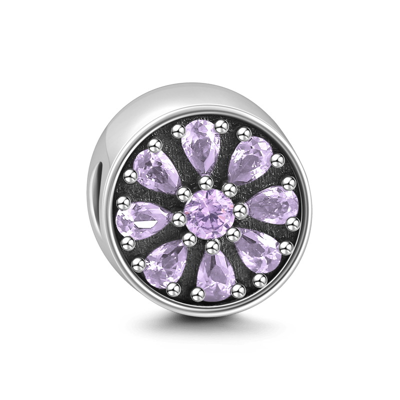 Purple Flame Charm Silver - soufeelus