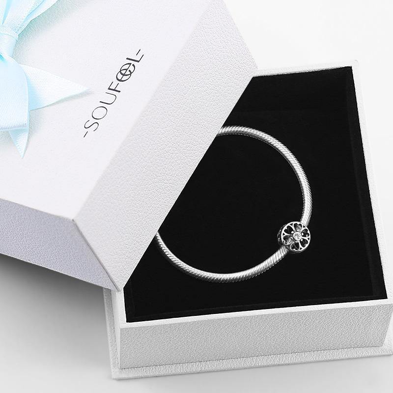 Flower of Love Charm Silver - soufeelus