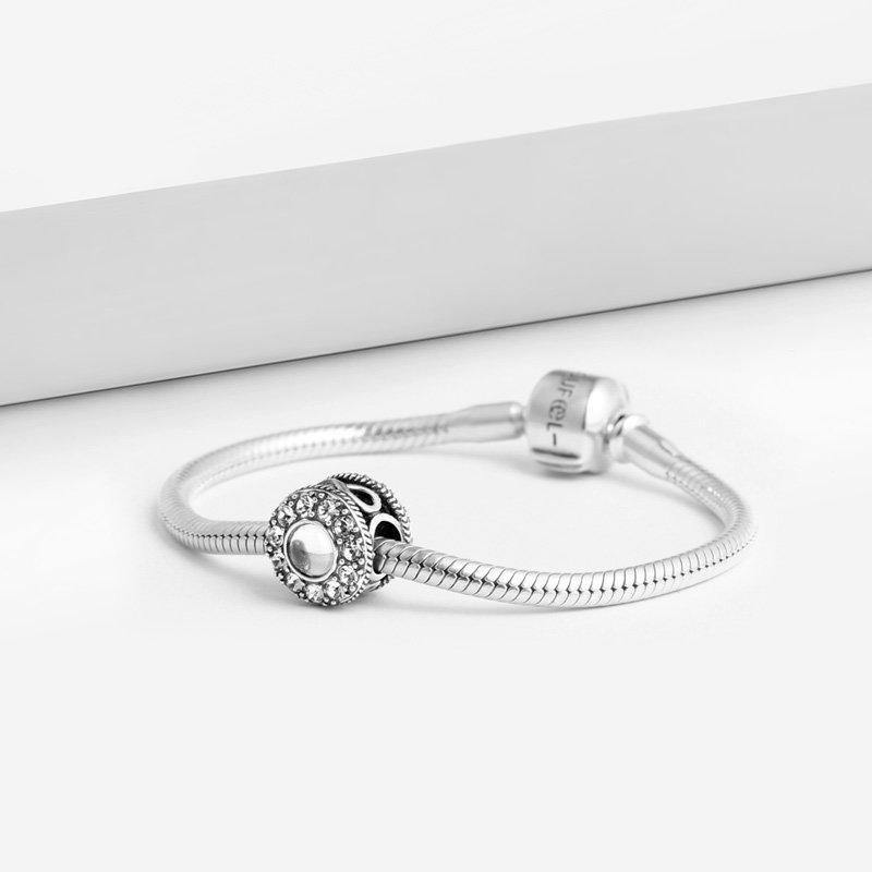 Infinity Sunshine Charm Silver - soufeelus