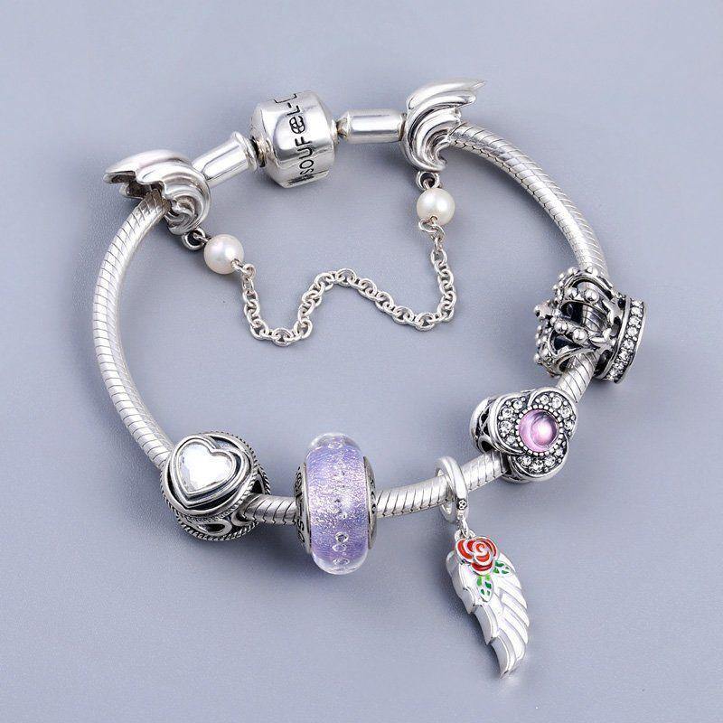Soufeel Crystal Infinity Love Charm Silver - soufeelus