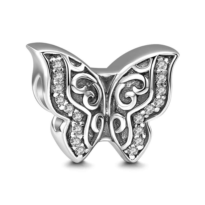 Butterfly Charm Silver - soufeelus