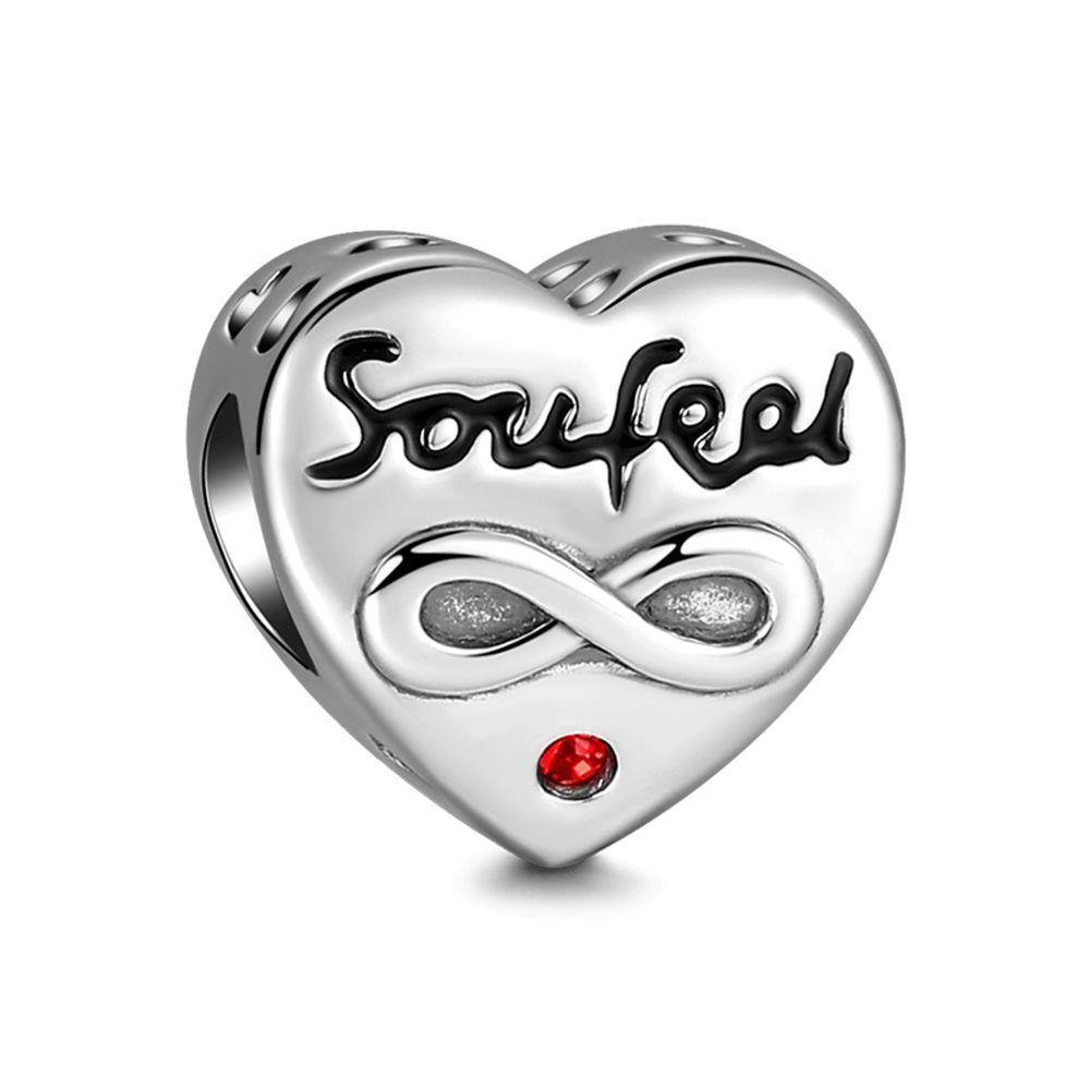 Flower of Love Charm Silver - soufeelus