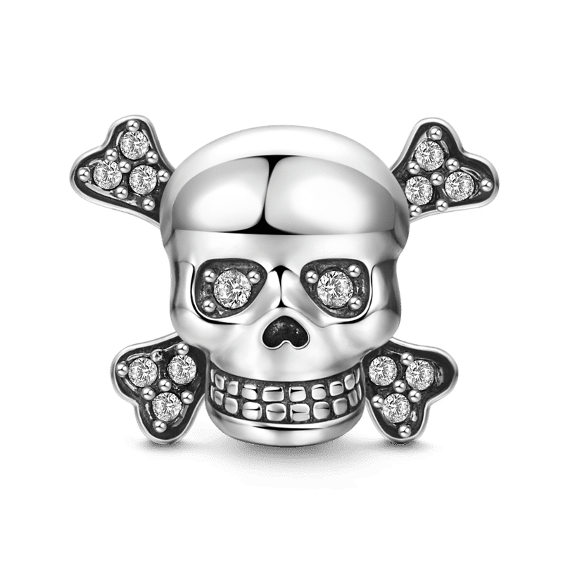 Silver Skull Charm with Soufeel Crystal - soufeelus