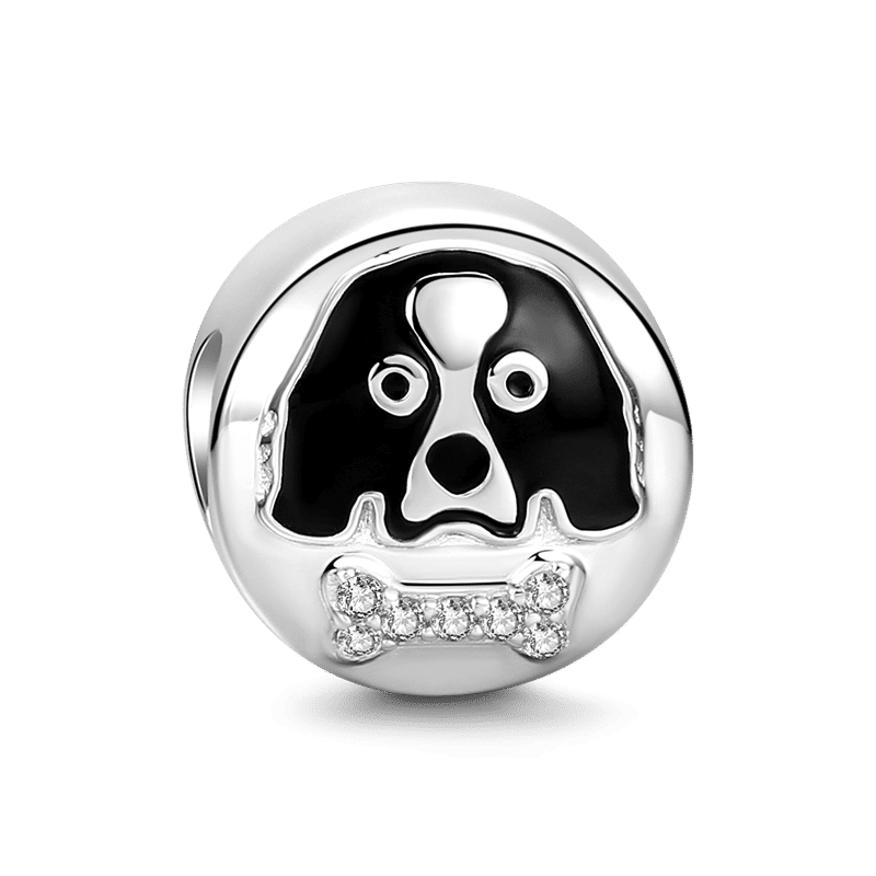 Springer Spaniel Charm Silver - soufeelus