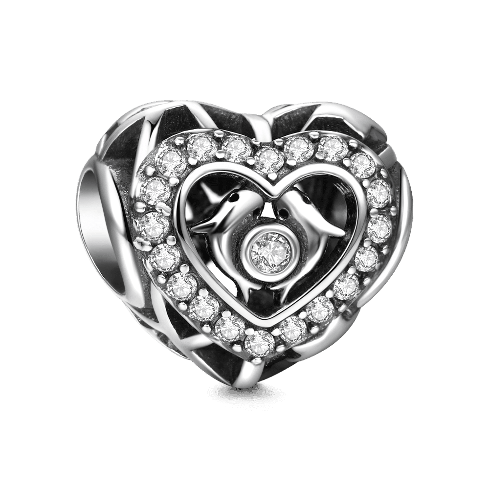 Soufeel Crystal Pisces Charm Silver - soufeelus